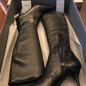 Prada Calzature Donna Nappa Stretch Boots-size 8.5
